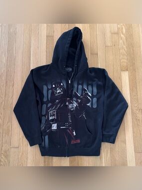 RARE Star Wars Celebration 2017 Hoodie Darth Vader M Full Zip Disneyworld Black